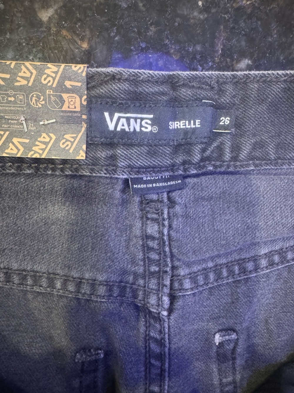 Vans Sirelle Women's Jean Shorts - Black Denim